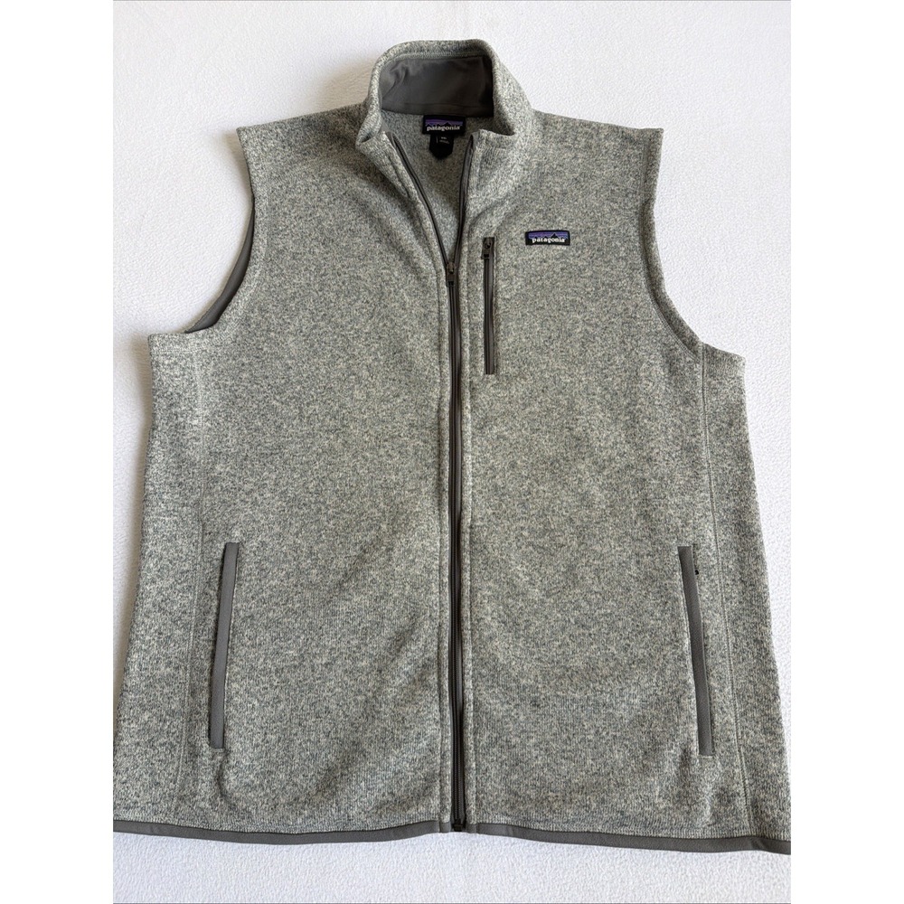Patagonia Vest Mens XXL Gray Better Sweater Full-Zip Jacket 25882